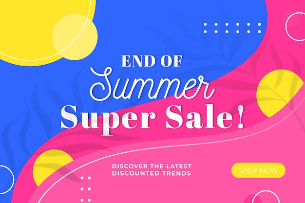 End of season summer sale