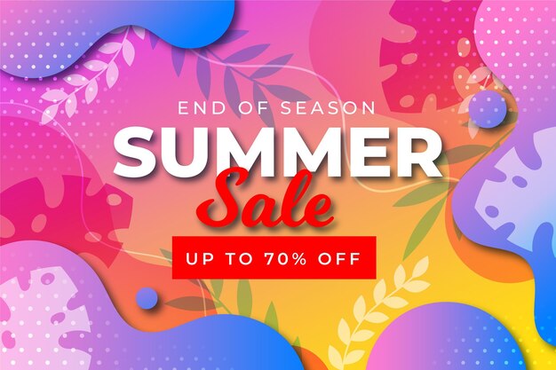 End of season summer sale