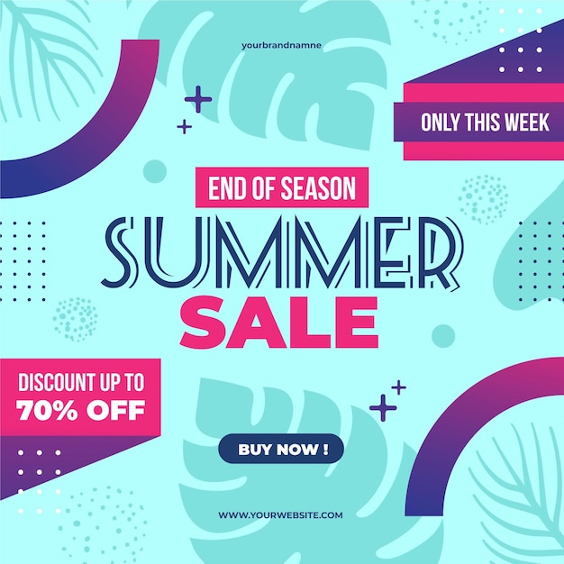 End of season summer sale