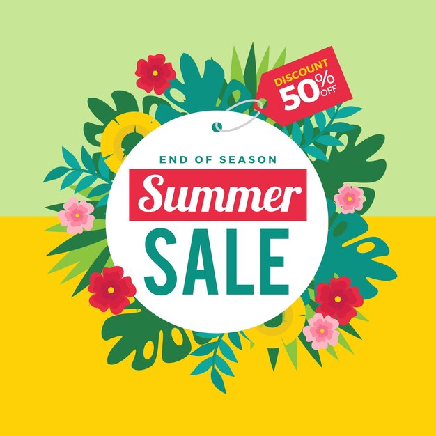 End of season summer sale