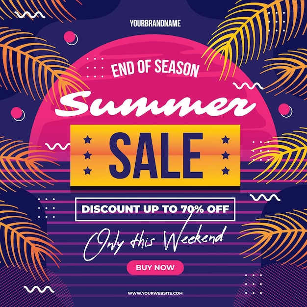 End of season summer sale