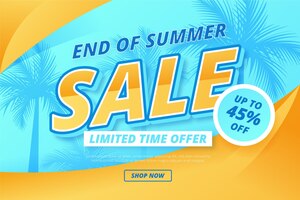 End of season summer sale