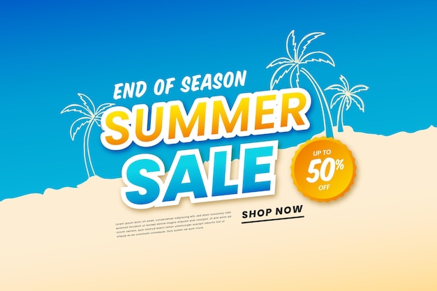 End of summer sale discounts