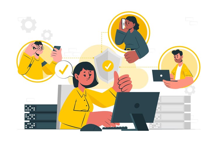 Free Vector endpoint concept illustration