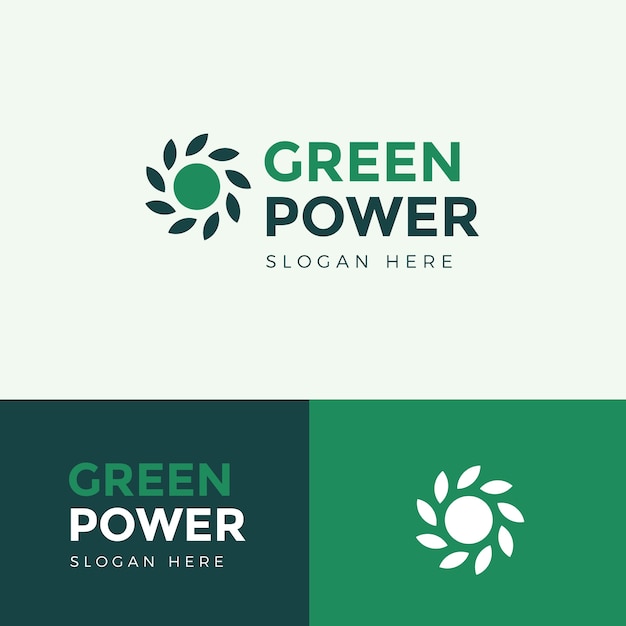 無料ベクター エネルギーのロゴのデザイン テンプレート