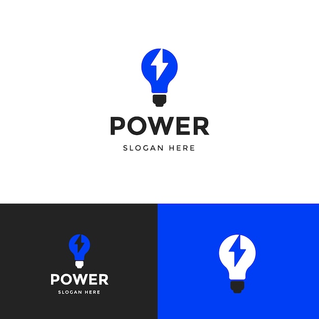 Energy logo design template