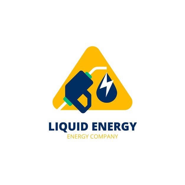 Energy logo design template