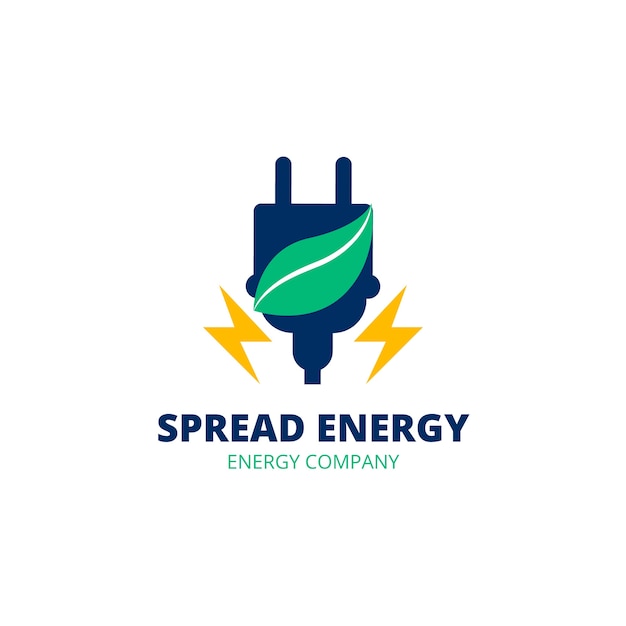 Free vector energy logo design template