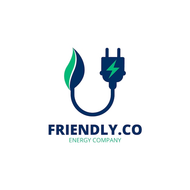 Free vector energy logo design template