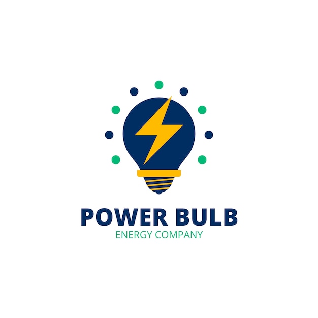 エネルギーのロゴのデザイン テンプレート