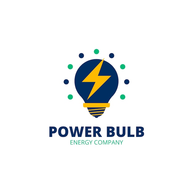 Energy logo design template