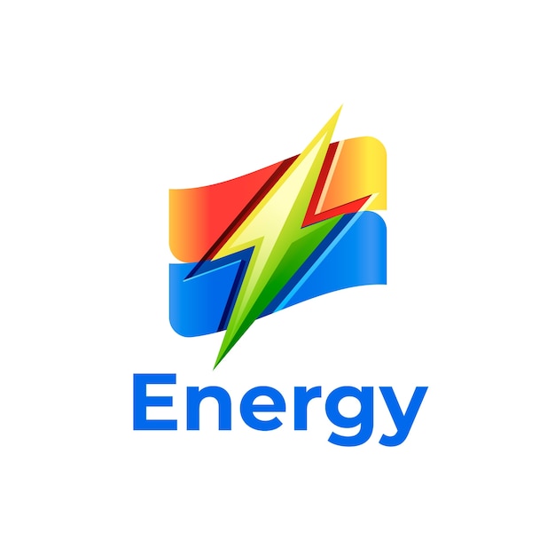 Vettore gratuito modello di progettazione del logo energetico