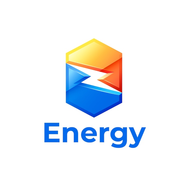 Vettore gratuito modello di progettazione del logo energetico