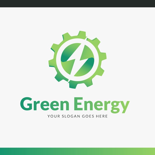 Vettore gratuito modello di progettazione del logo energetico