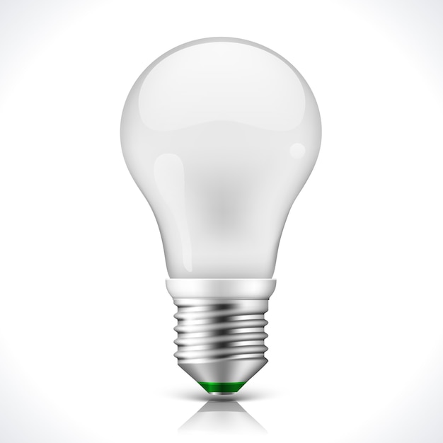 Energy saving lightbulb isolated