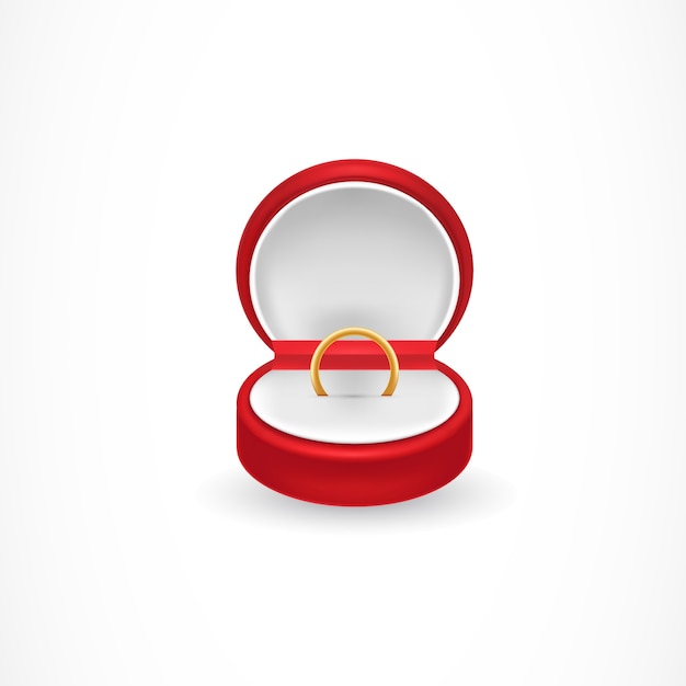 Free vector engagement ring box