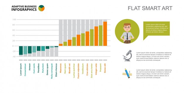 Engineering Bar Chart Slide Template