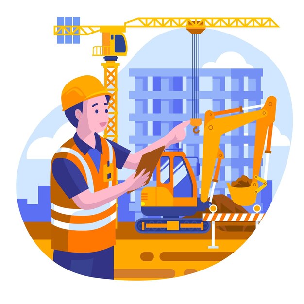 Engineering and construction illustration