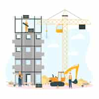 Free vector engineering and construction