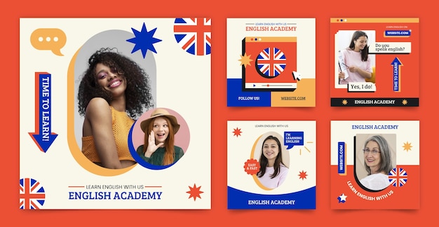 English academy instagram posts collection