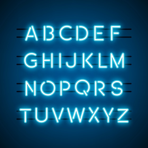 Free vector the english alphabet capital letters vector