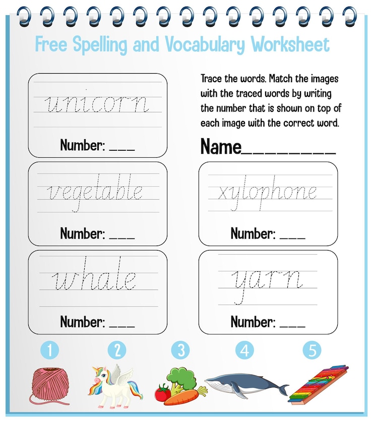 Free Vector english alphabet tracing worksheets