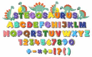 Free vector english alphabets of az letters and number 09