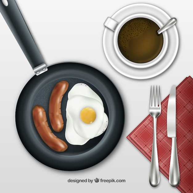 Free vector english breakfast