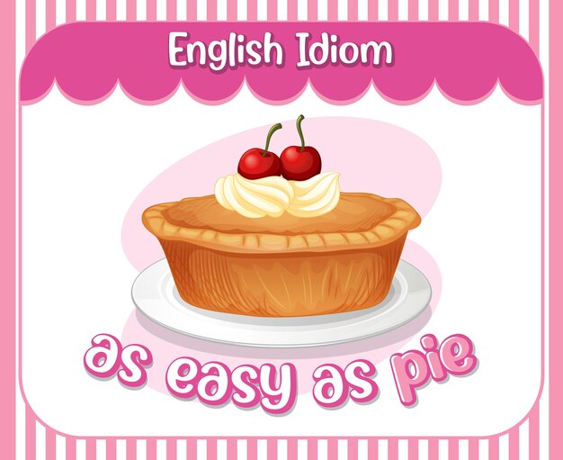 English idiom with as easy as pie
