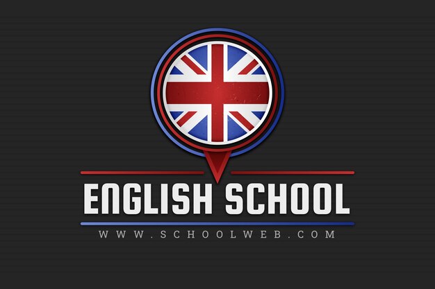 English logo design template