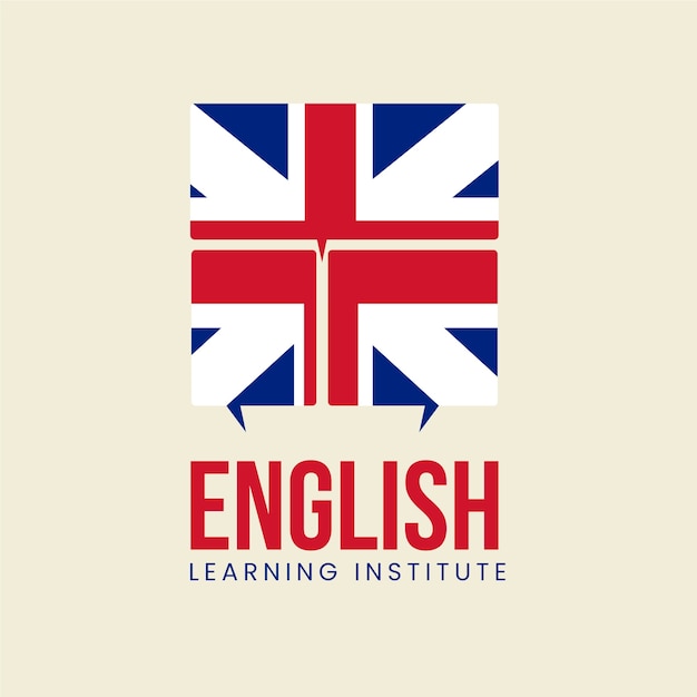 English logo design template