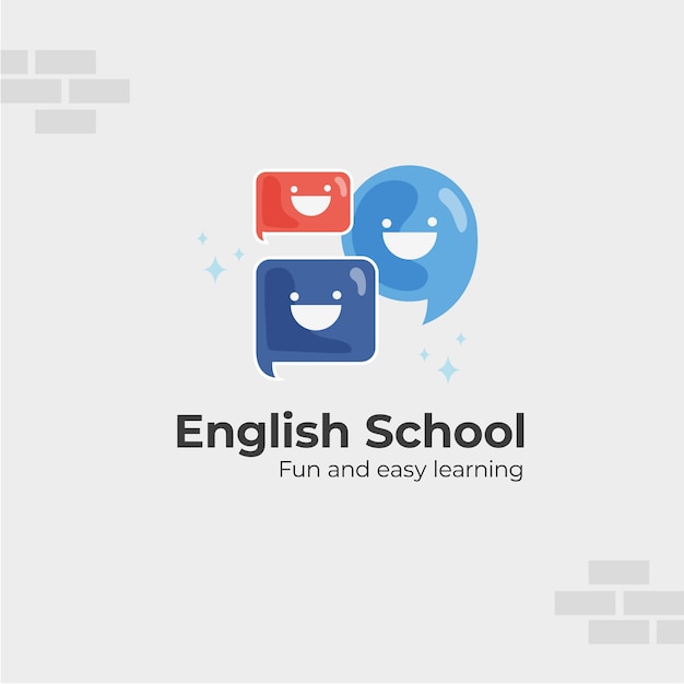 Free vector english logo design template