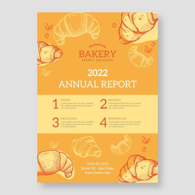 Engraving bakery shop annual report