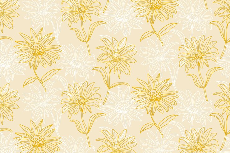 Free Vector engraving hand drawn botanical pattern