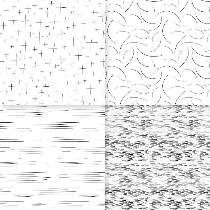 Free Vector engraving hand drawn pattern collection