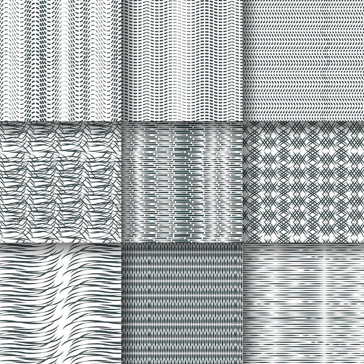 Free Vector engraving hand drawn pattern collection
