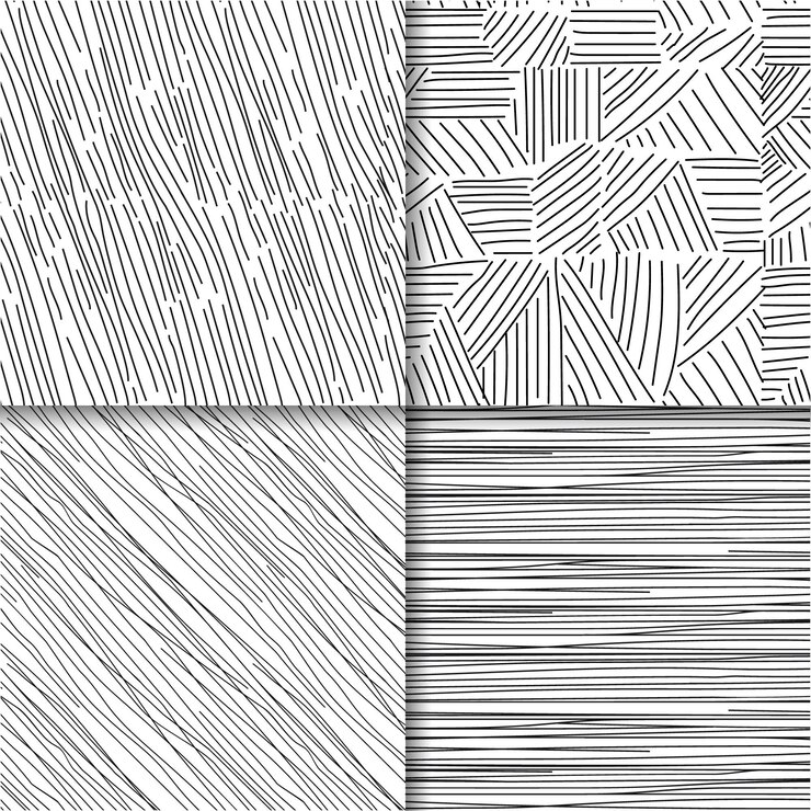 Free Vector engraving hand drawn pattern collection