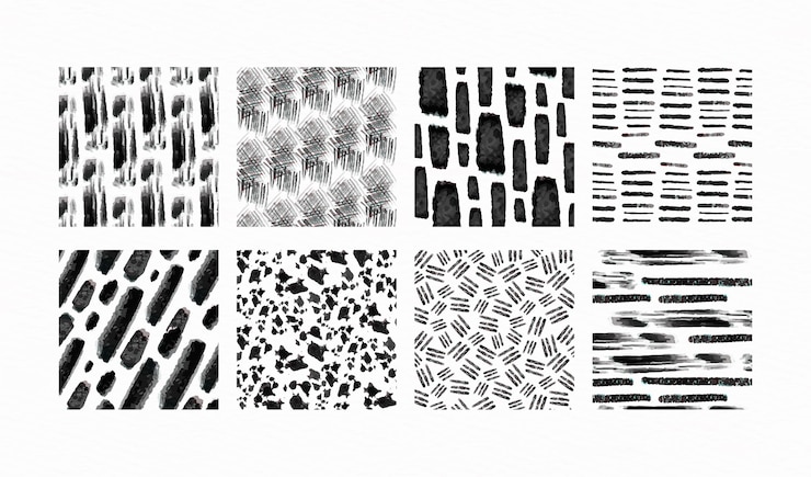 Free Vector engraving hand drawn pattern collection