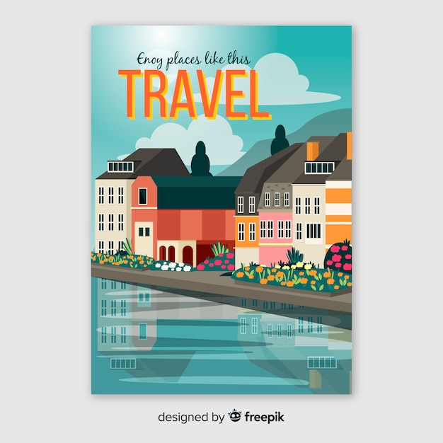 Enjoy places travel poster