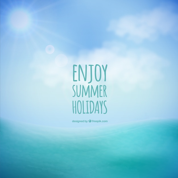 Enjoy summer holidays background