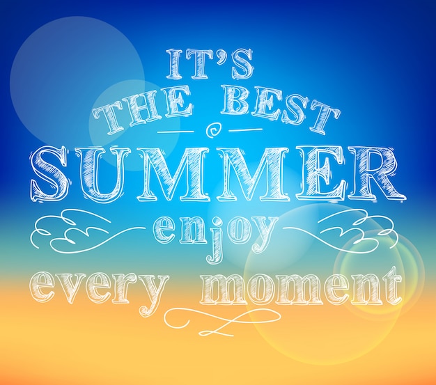 Free vector enjoy summer poster