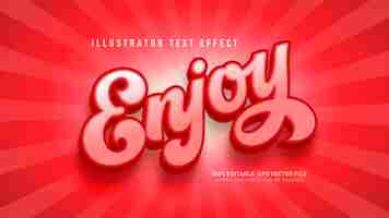 Free vector enjoy  text style effect