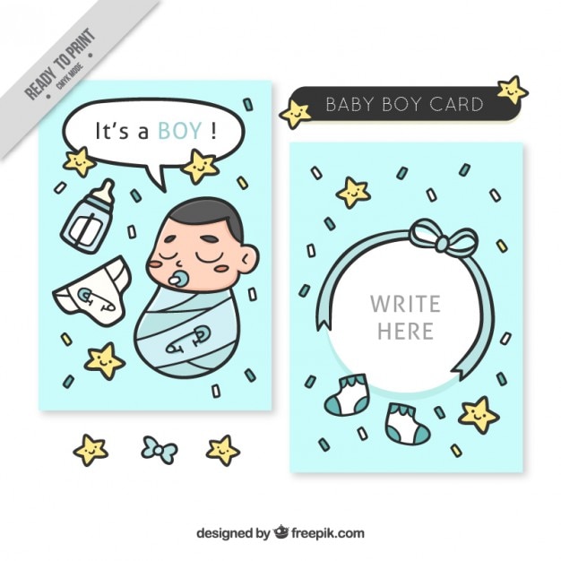 Enjoyable baby shower card template