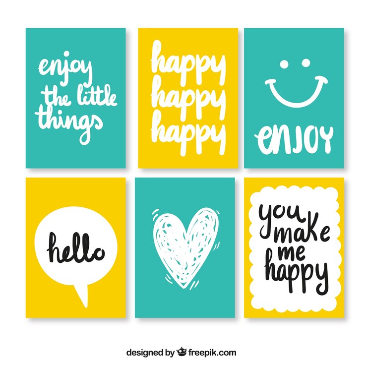 Free Vector enjoyable cards 