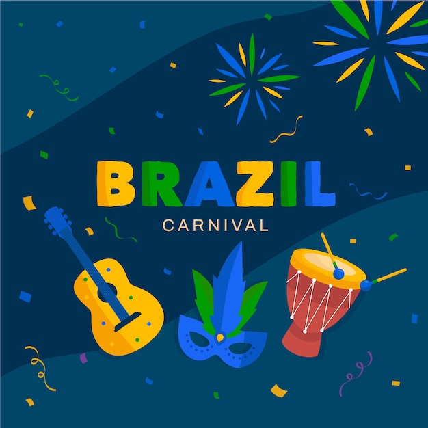 Entertainment concept for brazilian carnival