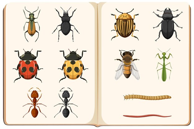 Entomology list of insect collection