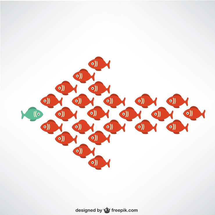 Free Vector entrepreneur fish