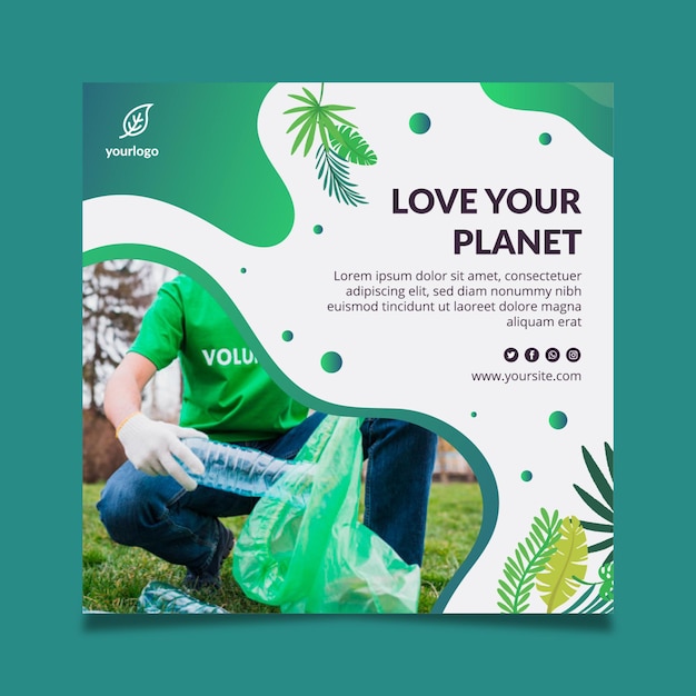 Environment flyer template