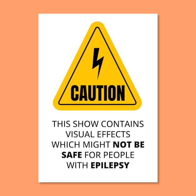 Epilepsy warning sign