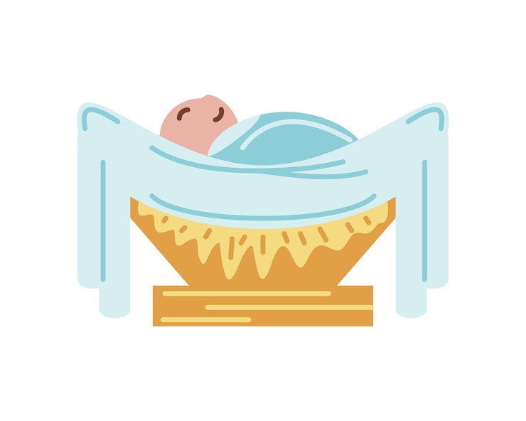 무료 Vector 에피파니 아기 예수 고립 된 그림